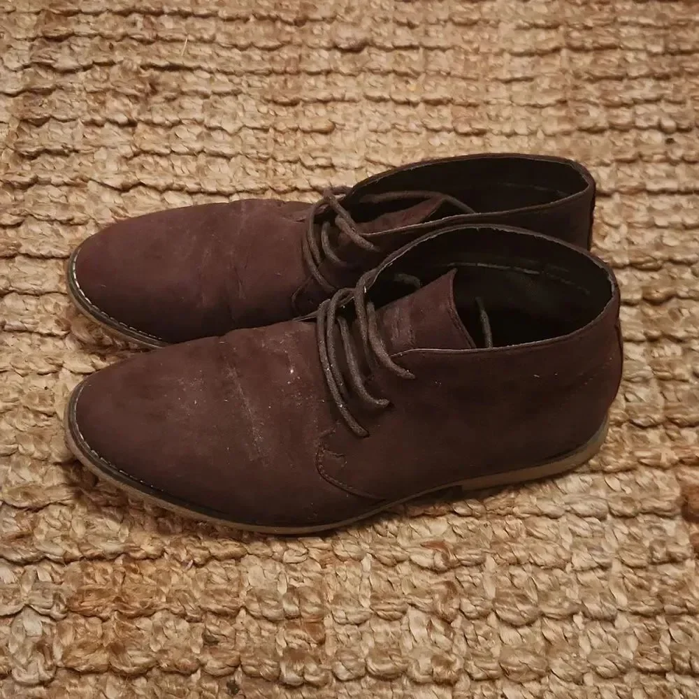 London Fog Seude Leather Chukka Boots 10.5
